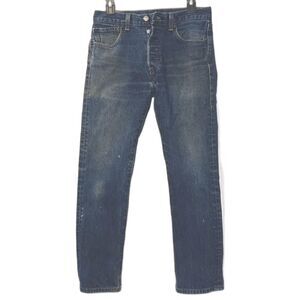 Levis 501 button fly classic broken in jeans 31x30